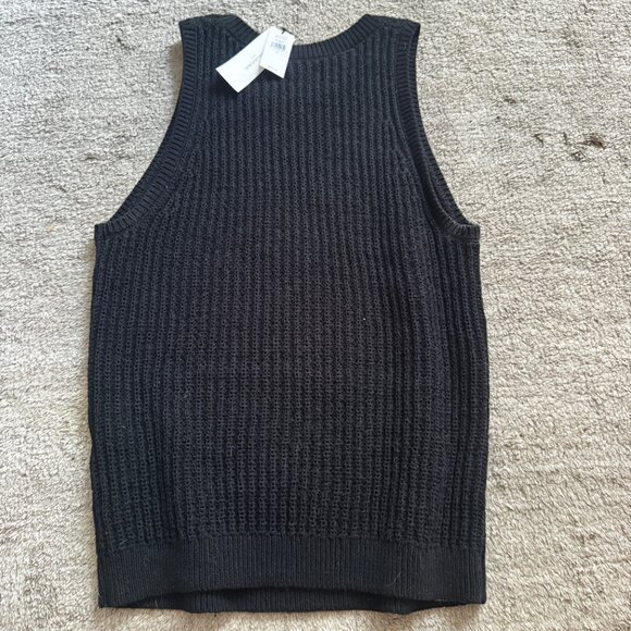 NWT Banana Republic Women's Ribbed Sweater Tank Black Small - Picture 4 of 6